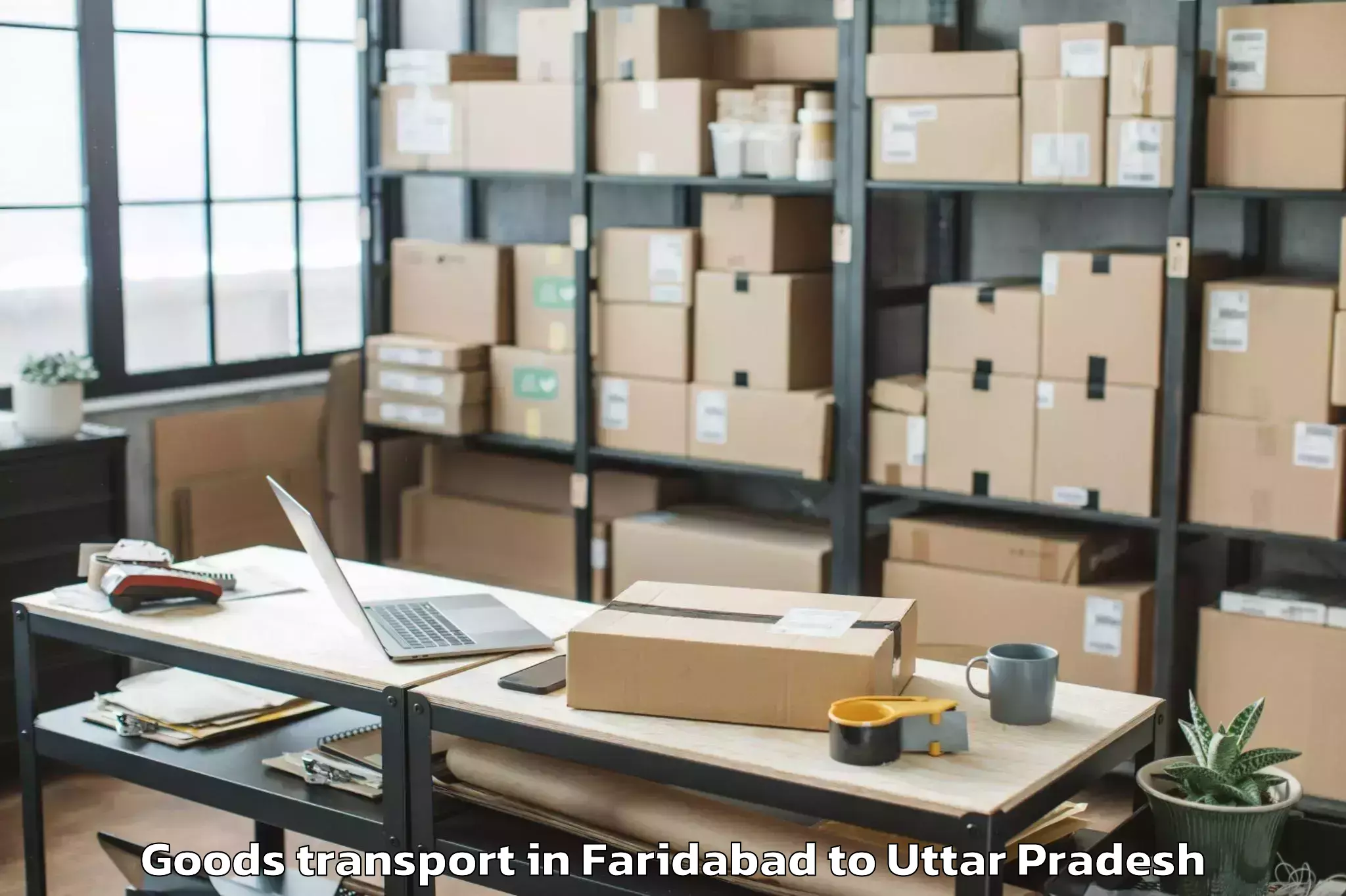 Affordable Faridabad to Milkipur Goods Transport